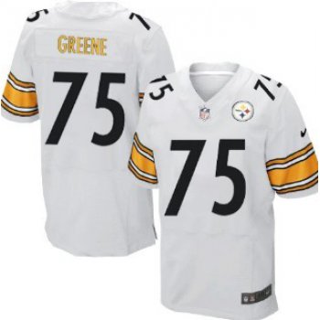Nike Pittsburgh Steelers #75 Joe Greene White Elite Jersey