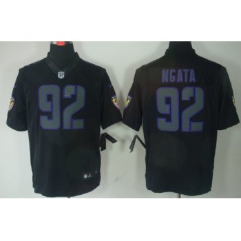 Nike Baltimore Ravens #92 Haloti Ngata Black Impact Limited Jersey