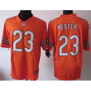 Nike Chicago Bears #23 Devin Hester Orange Limited Jersey