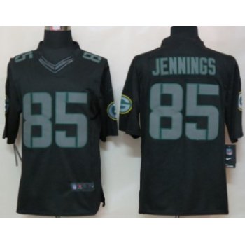 Nike Green Bay Packers #85 Greg Jennings Black Impact Limited Jersey