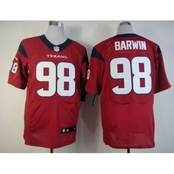 Nike Houston Texans #98 Connor Barwin Red Elite Jersey
