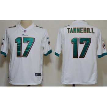 Nike Miami Dolphins #17 Ryan Tannehill White Game Jersey