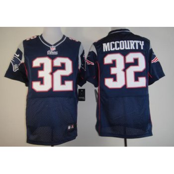 Nike New England Patriots #32 Devin McCourty Blue Elite Jersey