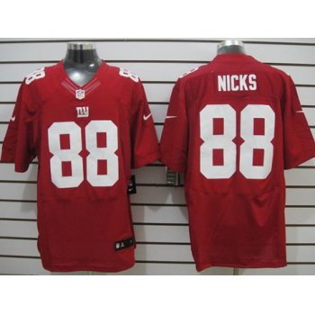 Nike New York Giants #88 Hakeem Nicks Red Elite Jersey