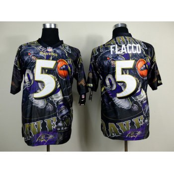 Nike Baltimore Ravens #5 Joe Flacco 2014 Fanatic Fashion Elite Jersey