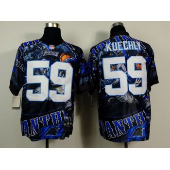 Nike Carolina Panthers #59 Luke Kuechly 2014 Fanatic Fashion Elite Jersey