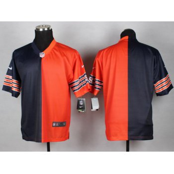 Nike Chicago Bears Blank Blue/Orange Two Tone Elite Jersey