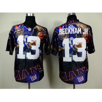 Nike New York Giants #13 Odell Beckham Jr 2014 Fanatic Fashion Elite Jersey