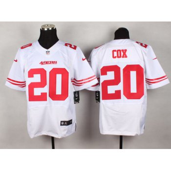Nike San Francisco 49ers #20 Perrish Cox White Elite Jersey