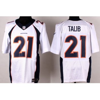Nike Denver Broncos #21 Aqib Talib 2013 White Elite Jersey