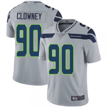 Seahawks #90 Jadeveon Clowney Grey Alternate Men's Stitched Football Vapor Untouchable Limited Jersey