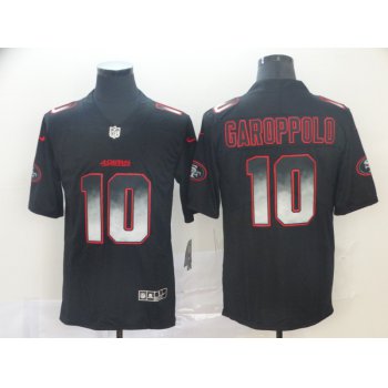 Nike 49ers 10 Jimmy Garoppolo Black Arch Smoke Vapor Untouchable Limited Jersey