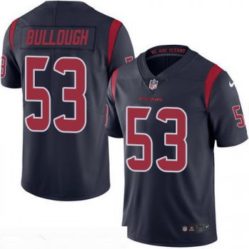 Men's Houston Texans #53 Max Bullough Navy Blue 2016 Color Rush Stitched NFL Nike Limited Jersey