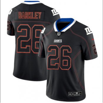 Nike New York Giants #26 Saquon Barkley Black Shadow Legend Limited Jersey