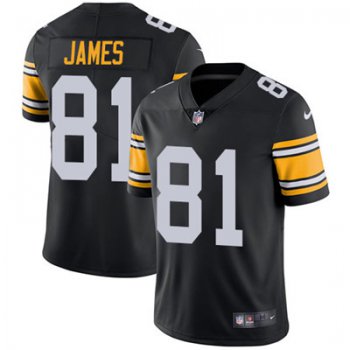 Nike Pittsburgh Steelers #81 Jesse James Black Alternate Men's Stitched NFL Vapor Untouchable Limited Jersey