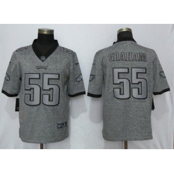 Nike Philadelphia Eagles #55 Brandon Graham Gray Gridiron Gray Vapor Untouchable Limited Jersey