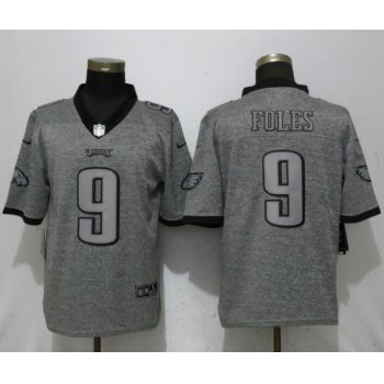 Nike Philadelphia Eagles #9 Nick Foles Gray Gridiron Gray Vapor Untouchable Limited Jersey