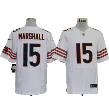 Size 60 4XL-Brandon Marshall Chicago Bears #15 White Stitched Nike Elite NFL Jerseys