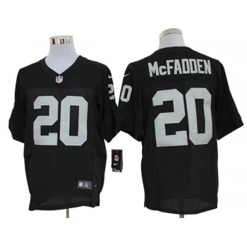 Size 60 4XL-Darren McFadden Oakland Raiders #20 Black Stitched Nike Elite NFL Jerseys