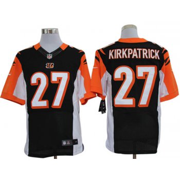 Size 60 4XL-Dre Kipkpatrick Cincinnati Bengals #27 Black Stitched Nike Elite NFL Jerseys