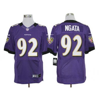 Size 60 4XL-Haloti Ngata Baltimore Ravens #92 Purple Stitched Nike Elite NFL Jerseys