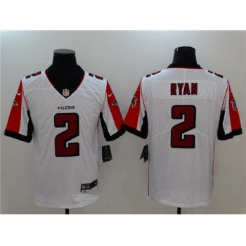 Men's Atlanta Falcons #2 Matt Ryan White 2017 Vapor Untouchable Stitched NFL Nike Limited Jersey