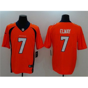 Men's Denver Broncos #7 John Elway Orange 2017 Vapor Untouchable Stitched NFL Nike Limited Jersey