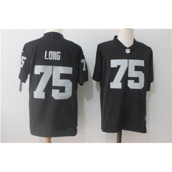 Men's Oakland Raiders #75 Howie Long Black 2017 Vapor Untouchable Stitched NFL Nike Limited Jersey