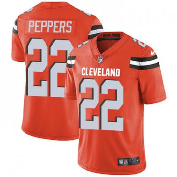 Nike Cleveland Browns #22 Jabrill Peppers Orange Alternate Men's Stitched NFL Vapor Untouchable Limited Jersey