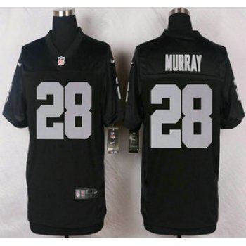 Oakland Raiders #28 Latavius Murray Nike Black Elite Jersey