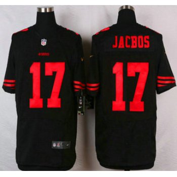 San Francisco 49ers #17 Chuck Jacobs 2015 Nike Black Elite Jersey