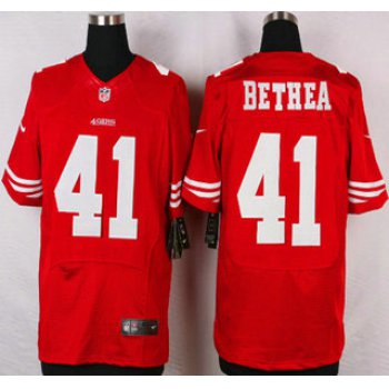 San Francisco 49ers #41 Antoine Bethea Nike Red Elite Jersey