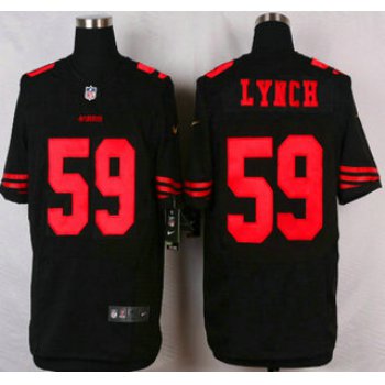 San Francisco 49ers #59 Aaron Lynch 2015 Nike Black Elite Jersey