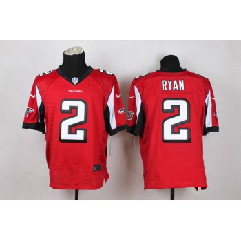 Men's Atlanta Falcons #2 Matt Ryan Nike Red Elite Jersey