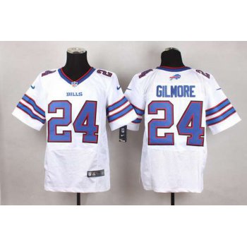 Men's Buffalo Bills #24 Stephon Gilmore 2013 Nike White Elite Jersey