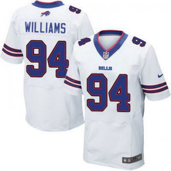 Men's Buffalo Bills #94 Mario Williams 2013 Nike White Elite Jersey