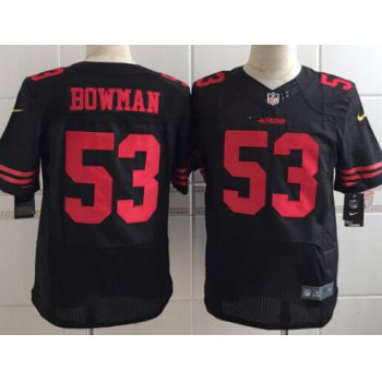 Men's San Francisco 49ers #53 NaVorro Bowman 2015 Nike Black Elite Jersey