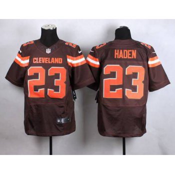 Nike Cleveland Browns #23 Joe Haden 2015 Brown Elite Jersey