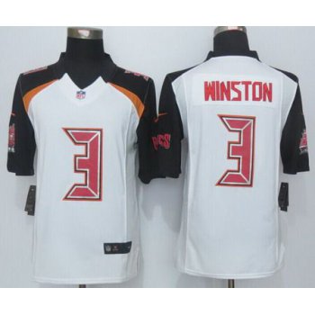 Nike Tampa Bay Buccaneers #3 Jameis Winston White Limited Jersey