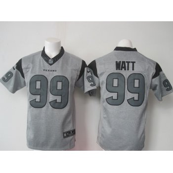 Men's Houston Texans #99 J.J. Watt Nike Gray Gridiron 2015 NFL Gray Limited Jersey