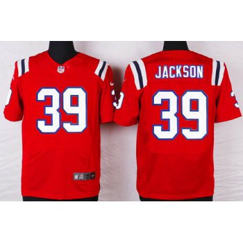 Men's New England Patriots #39 Steven Jackson Red Alternate NFL Nike Elite Jersey