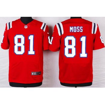 Men's New England Patriots #81 Randy Moss Red Retired Player NFL Nike Elite Jersey