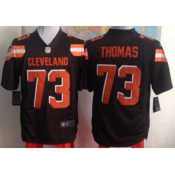 Nike Cleveland Browns #73 Joe Thomas 2015 Brown Game Jersey