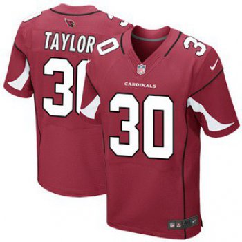 Men's Arizona Cardinals #30 Stepfan Taylor Red Team Color NFL Nike Elite Jersey