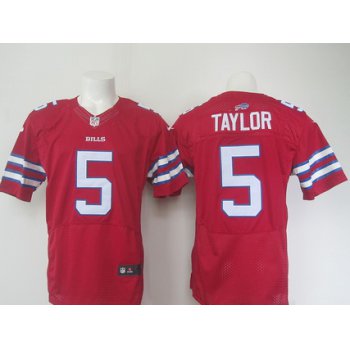 Men's Buffalo Bills #5 Tyrod Taylor Red 2015 NFL Nike Elite Jersey