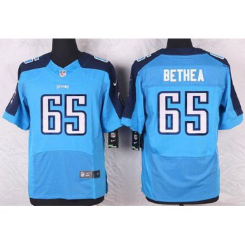 Men's Tennessee Titans #65 Elvin Bethea Light Blue Retired Player NFL Nike Elite Jersey