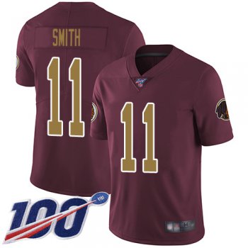 Nike Redskins #11 Alex Smith Burgundy Red Alternate Men's Stitched NFL 100th Season Vapor Limited Jersey