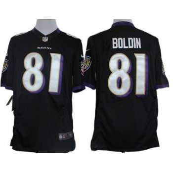 Nike Baltimore Ravens #81 Anquan Boldin Black Limited Jersey