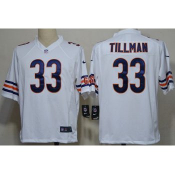 Nike Chicago Bears #33 Charles Tillman White Game Jersey