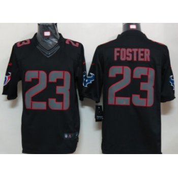 Nike Houston Texans #23 Arian Foster Black Impact Limited Jersey
